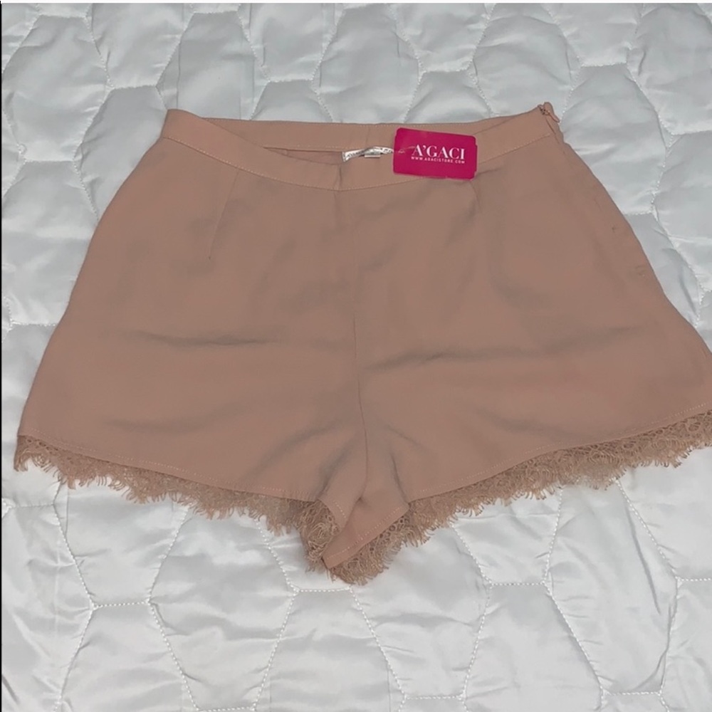 Pastel pink shorts